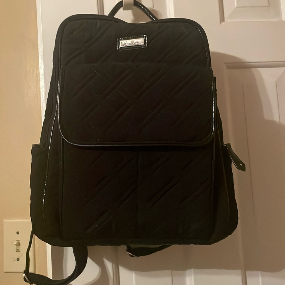Vera Bradley backpack with silver hardware